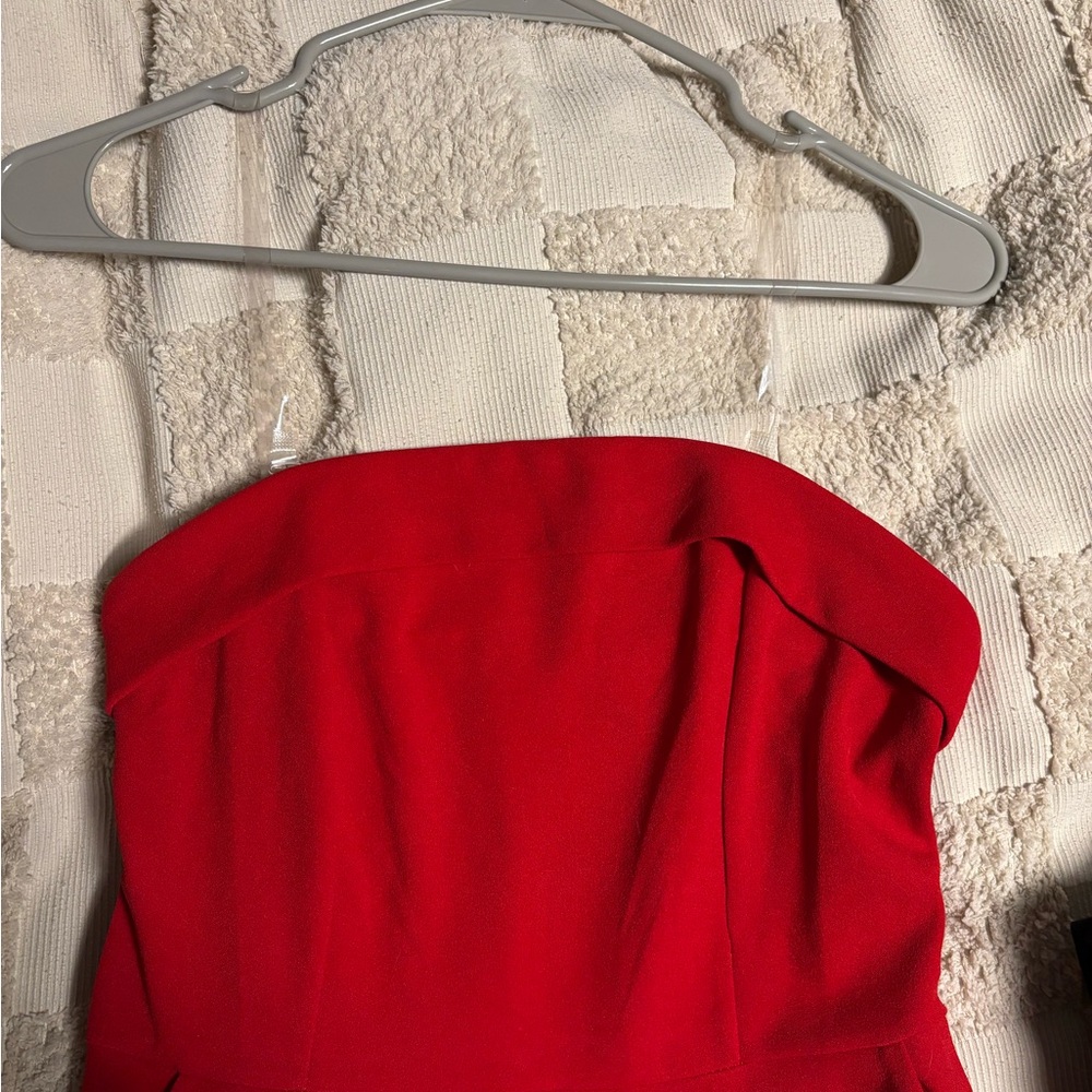 Elegant Red Boot Cut Jumpsuit